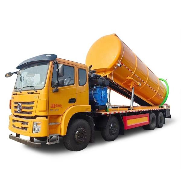Le camion à aspiration de déchets de nettoyage à haute pression de Dongfeng 10 roues 15000 litres