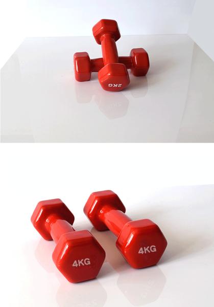 0.5kg-10kg Home Gym Training women Vinyl Coated Dumbbells For sale