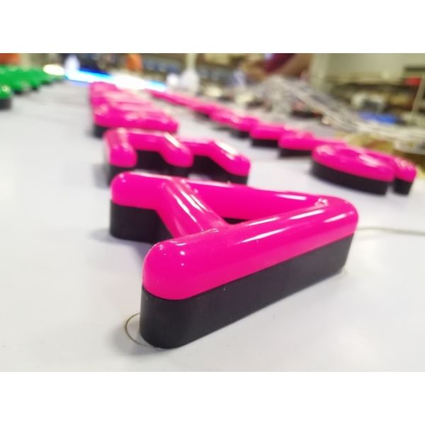 Acrylic Aluminium Neon Channel Letter Signs Red 3 Years Warranty