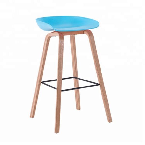 Practical Wooden Dining Chairs , Multi Colored Plastic Bar Chairs