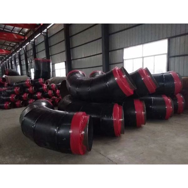 Polyurethane Steel Insulation Tube 200Mm Pre Insulated Elbow Pipe