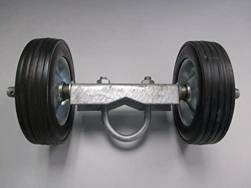 Sliding Gate Caster Wheel Heavy Duty Rubber Wheel with Universal Mount Plate 220lbs