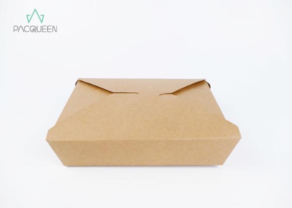 Water Resistant Paper Takeaway Boxes Variety Size Storage Contents For Food Store