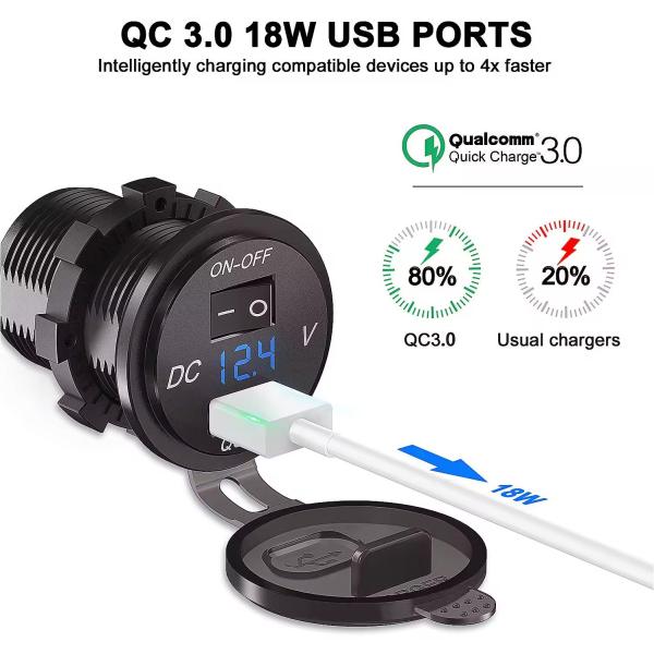 Interrupteur mécanique QC3.0 Charge rapide