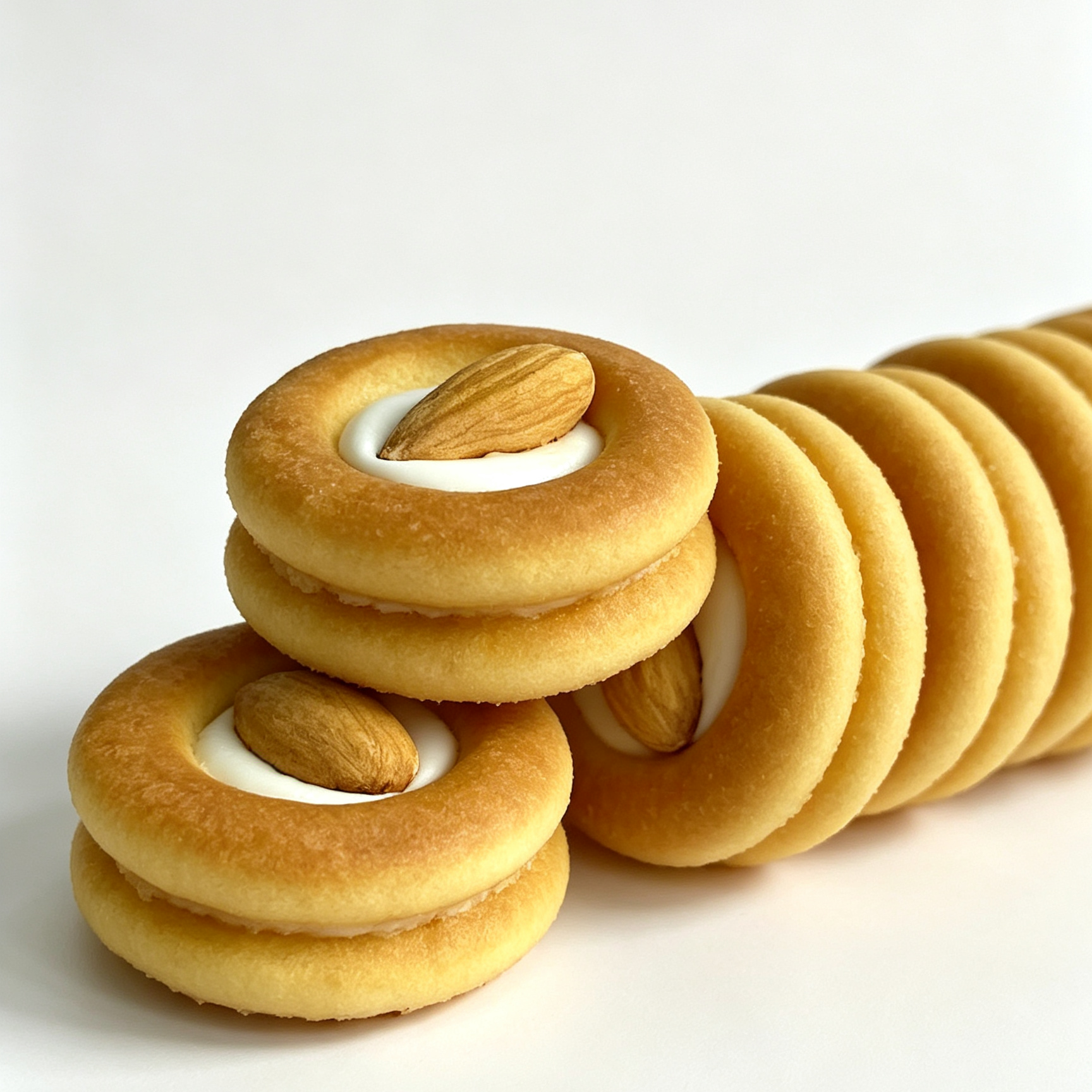 Natural Nutty Almond Mini Pizza Cookies Kids’Favorite Snack Not Cloying