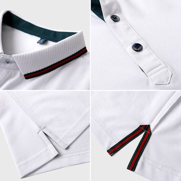 Logo Printable Custom Work Polo Shirts Collared Style Breathable 100% Cotton Fabric