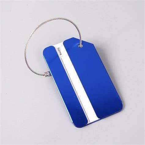 Aluminum Round Stainless Steel Metal Card Personalized for Airplane Luggage