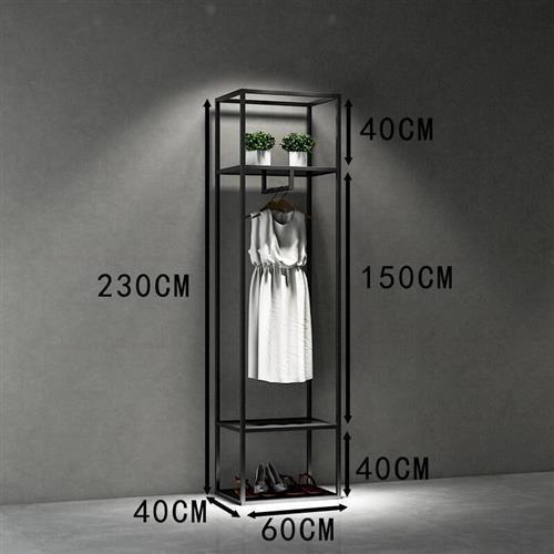 Wholesale Metal Double-Tiered Clothes Display Rack Stand Shop Fitting and