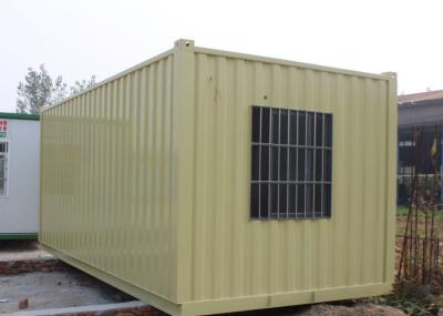 Chambre préfabriquée jaune de récipient d'entreposage de Transpotation 20ft