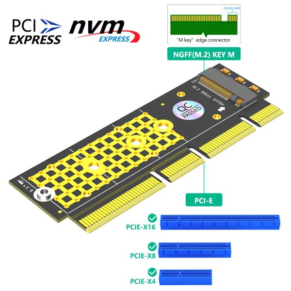 Windows7 PCI E Adapter NGFF KEY M To PCIE 16X Adapter