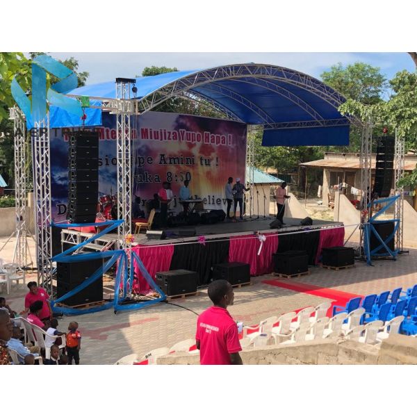 Party Led Screen Truss , Aluminum Truss Roof Systems Ce / Tuv Certificated