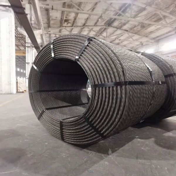 Reel Weight 25kg/50kg/100kg/200kg 12.7mm PC Strand Cable with High Tensile Strength