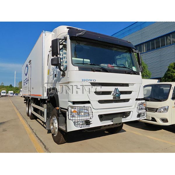 Новый Sinotruk 20 тонн холодильный грузовик с гидравлической хвостовой пластиной морепродукты фрукты и овощи