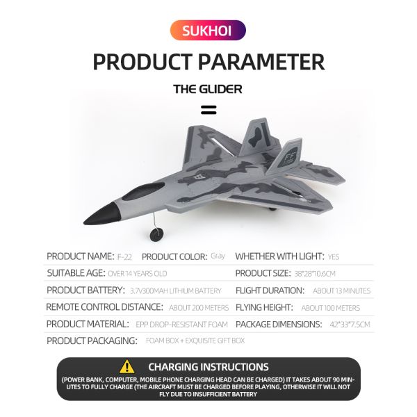 2.4g Глайдер Rc Дрон Su35 Фиксированное крыло Самолёт Ручное бросание пены Дрон Электрический пульт дистанционного управления Внешний Rc Самолёт Игрушки Rtf F22