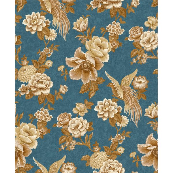 High End Flower Feature Wall Wallpaper Fireproof With European Style