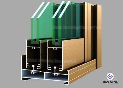 6063 T5 Aluminium Profiles For Windows And Doors Good Sealing Performance