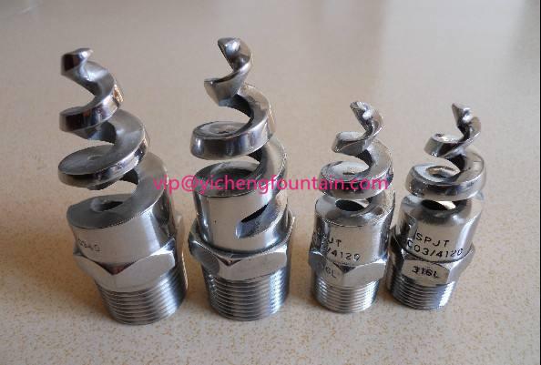 Twist Spray Water Fountain Nozzles Special Effect For Design Fountain Area SS Material