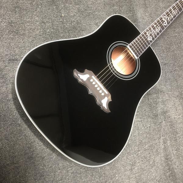 Custom 2023 dove elvis presley black acoustic guitar GB dove electric acoustic guitar