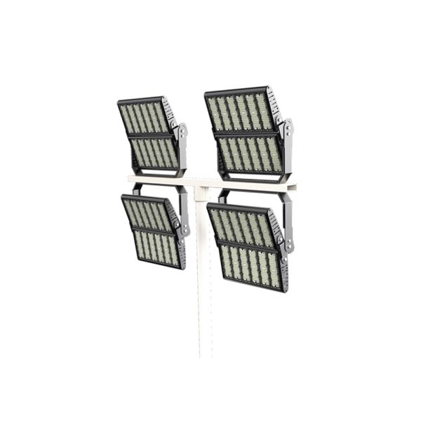 500W High Power Black Aluminum Outdoor Stadium Lighting , LED Sports Ground Floodlights