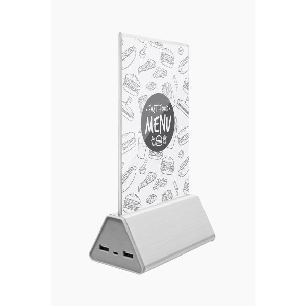 KTV Bar Commercial Phone Charging Station Menu Power Bank Aluminum Shell