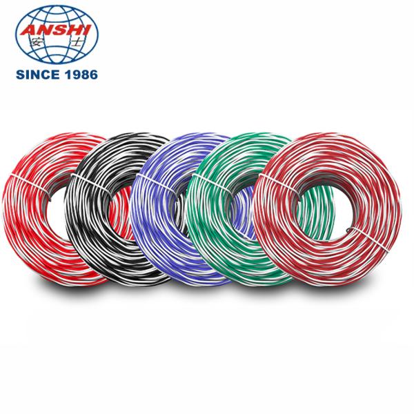 Cable téléphonique blanc rouge 2 cœurs 0.5 mm fil PE isolé