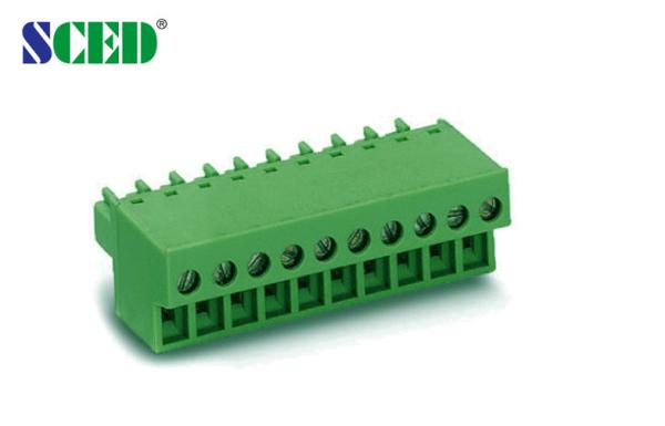 Lance o bloco terminal de encaixe 300V 8A 2P dos soquetes fêmeas da tomada de 3.81mm - 22P
