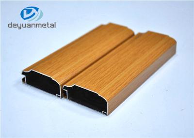 Professional Wood Grain Aluminum Profiles For Decoration Alloy 6063-T5 / T6