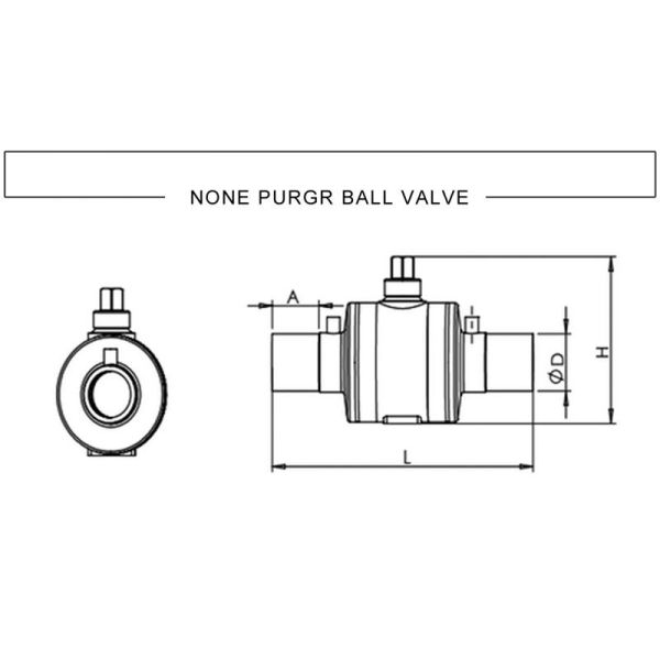 DN90 To DN315 Poly Pe Ball Valve Chemical Resistance For Gas Supply