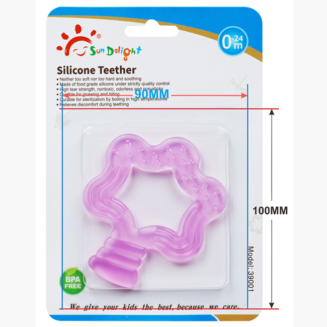 Силикон Teether младенца 3 месяцев прочности разрыва непахучий