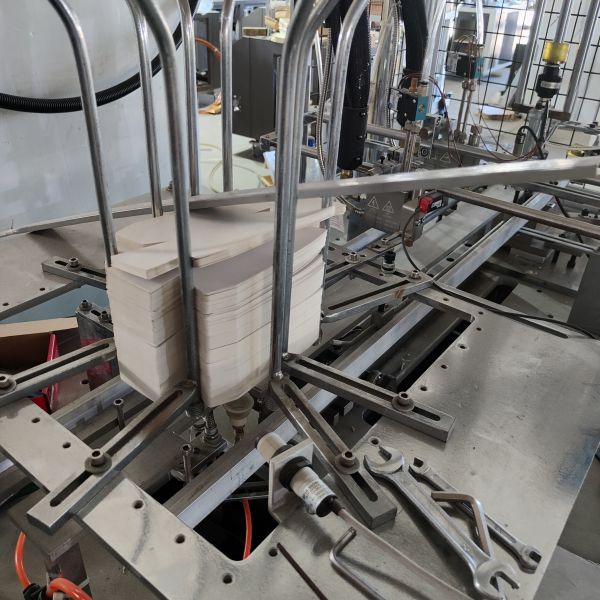 Non standard carton machine # decorative works # food carton # disposable lunch box # Hot-melt adhesive process