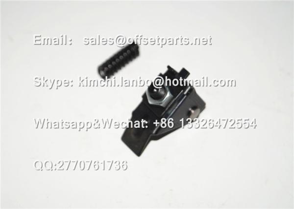 offset printing machine part GRIPPER HOLDER&SPRING metal tail-width 12mm black 2 pieces