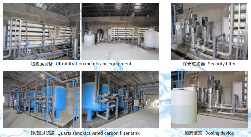 220V 380V PLC HMI Ultrapure Water Purification Plant