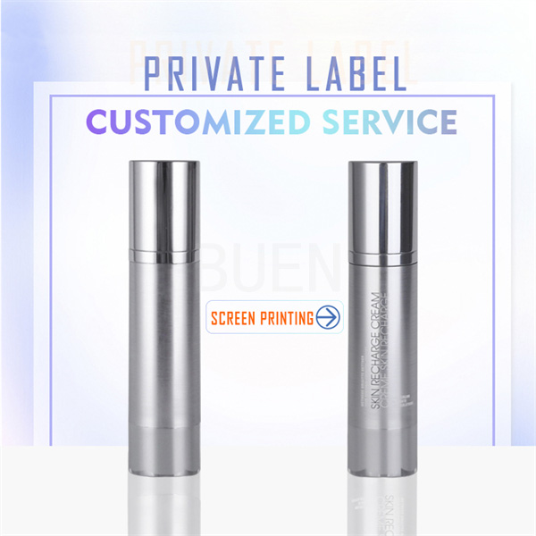 Бутылка брызг насоса алюминиевого ABS бутылки крышки безвоздушного косметического безвоздушная