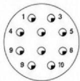 PM4-32-1J1B Flange Mount Circular Connector Socket 32 Core Industrial Connector