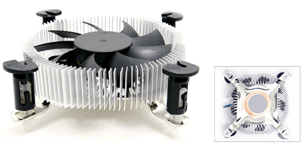 Прочная вставка меди охлаждающего вентилятора C.P.U. 4000RPM для LGA1150/1155/1156