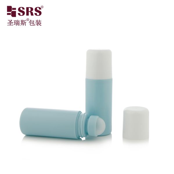 75ml Round Plastic Roll‑on Bottle Empty Deodorant Roller Bottle Multiple Optional Caps