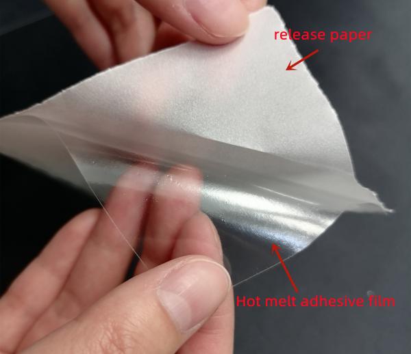 Manufacturers Double-Sided PU Transparent Hot Melt Adhesive Film For Leather , Plastic , Etc