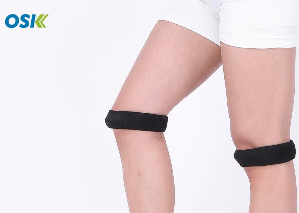 Washable Knee Bandage Wrap , Moisture Wicking Fabric Knee Pain Support Belt