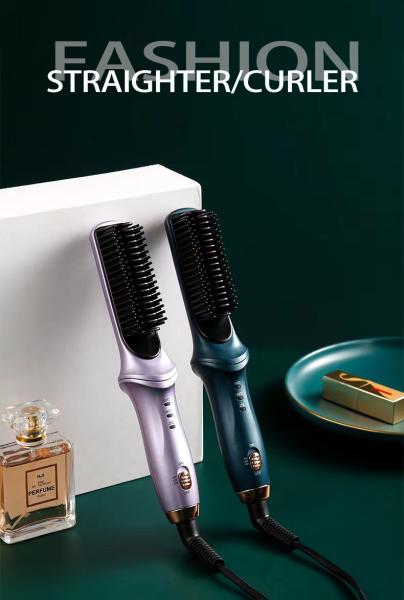 Daily Styling Electric Straightening Brush With Light Voltage For Natural Shiny Hair