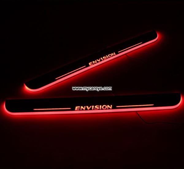 Buick Envision LED door sill plate light moving door scuff Pedal lights