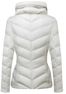 Mid Thickness Ladies Waterproof Down Coat Stand Collar Type Wind Resistant