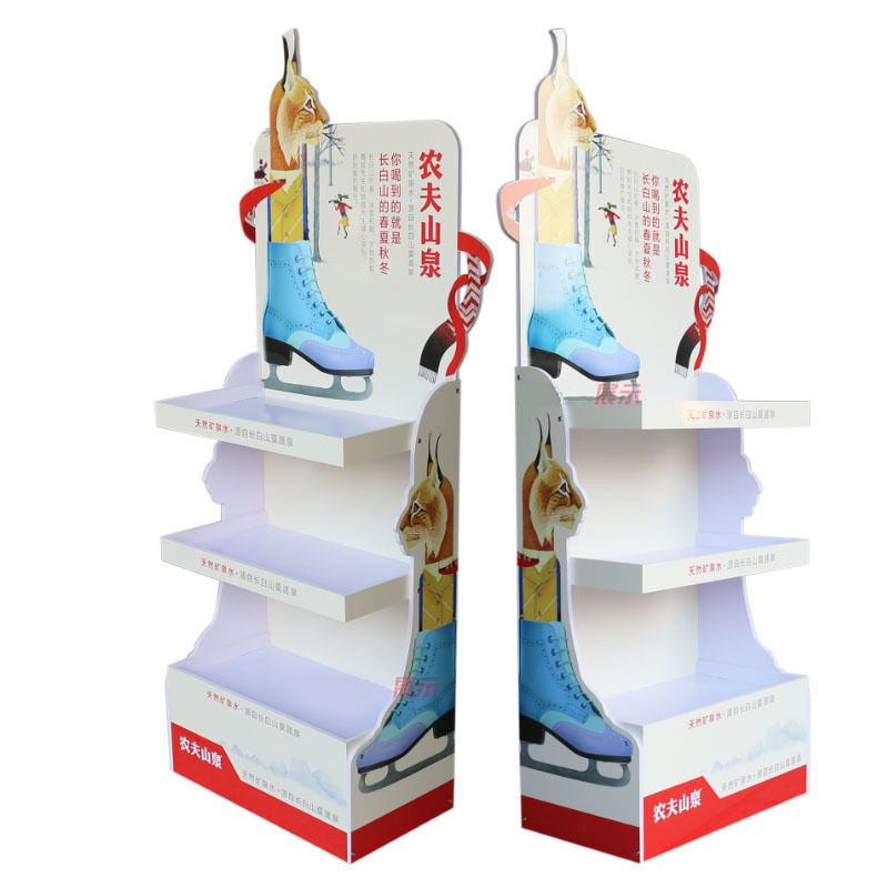 Custom Size Cardboard Paper Hard Rigid Shelving Rack for Store Shelves Display Racks