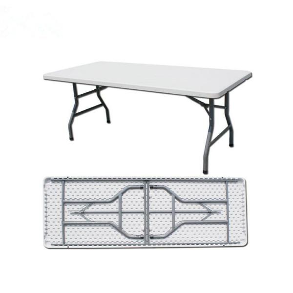 Wedding 6ft Trestle Foldable Outdoor Table With HDPE Top