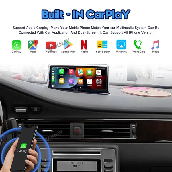 Авторадио Viknav Для Volvo S80 V70 (2004-2011) 8,8 дюйма Встроенный в Carplay GPS навигация Мультимедийный проигрыватель Сенсорный экран