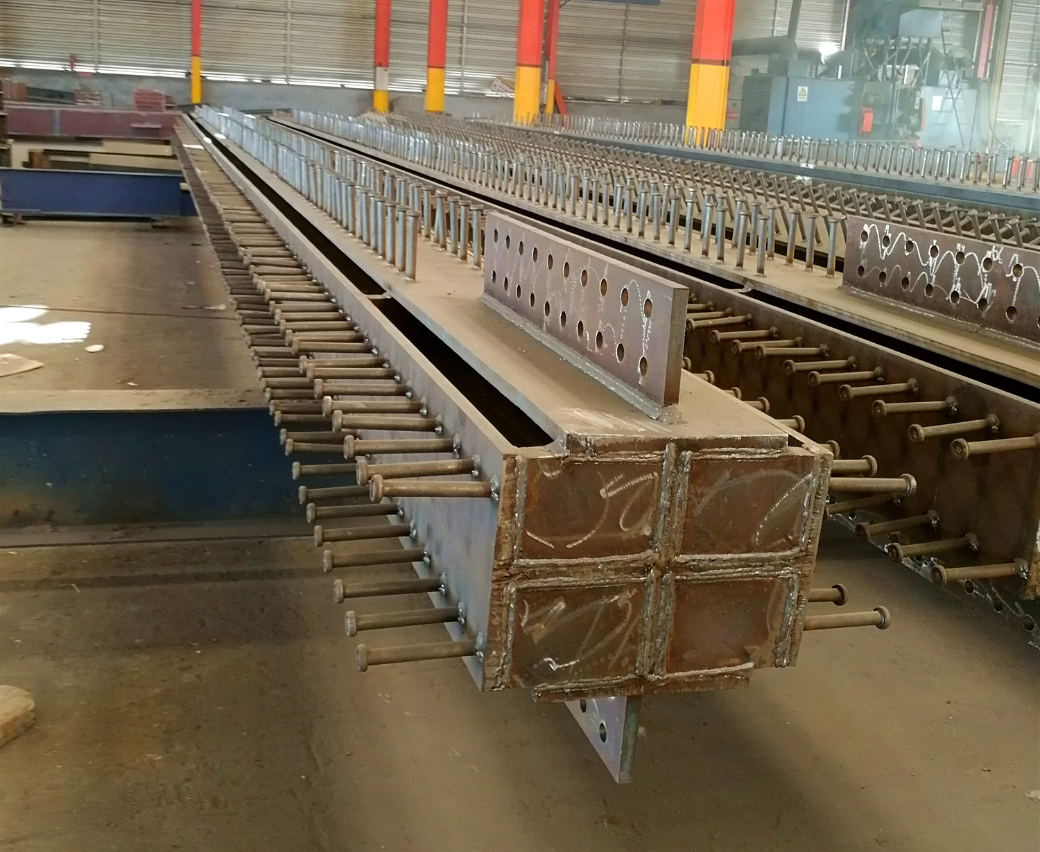 H-образная стальная балка Q235B Q355B ASTM A36, изготовление строительной стали