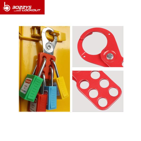 BOSHI Customized 38mm Lock Shackle Diameter 6 Holes Safety Lockout Hasps