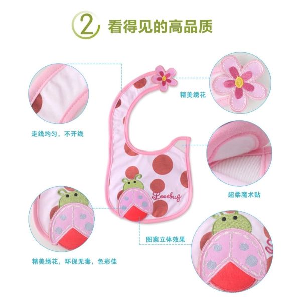 Infant saliva towels 3-layer Baby Waterproof bibs Baby wear accessories kids cotton apron