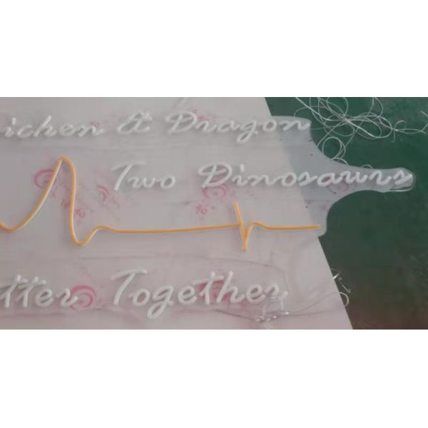 Acrylic Plate Custom Wedding Neon Sign Low Consumption Neon Light Logo Sign