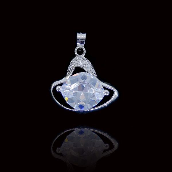 Шкентель кубического Зирконя символа мира 925 круглый с дизайном дерева образца