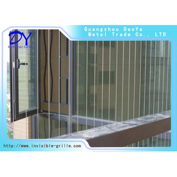 Balcony Safety Invisible Grilles Anti Rust Invisible Pcv Coating wire For Children'S Safety